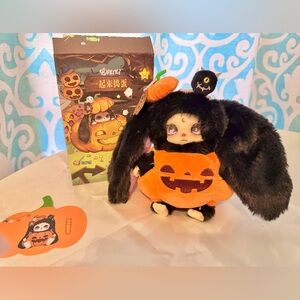 LOKIKI Little Rascals Series Halloween Plush Blind Box-Pumpkin Skeleton Bunny